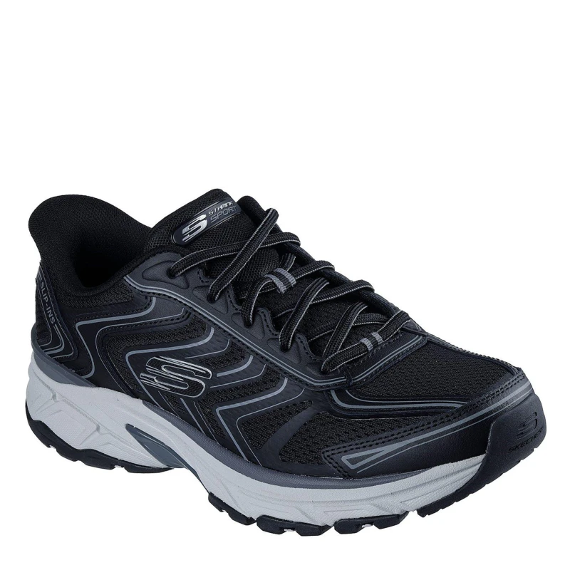 Image of Skechers Slip-ins: Stamina Sport Retro Runners Mens Trainers Black/Charc male 7 (41)