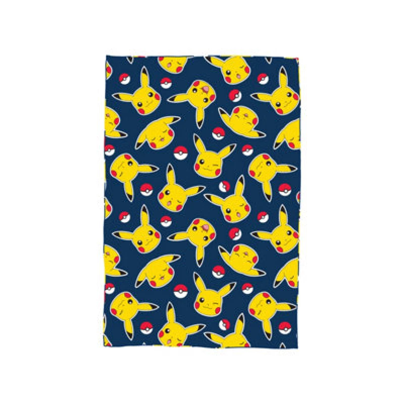 Image of Pokemon Pokemon Pikachu Fleece Throw - Dark Blue - 100x150cm