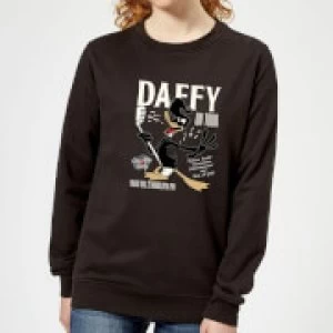 Image of Looney Tunes Daffy Concert Womens Sweatshirt - Black - S