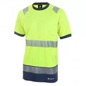 Image of Beeswift High Visibility Two Tone Short Sleeve T Shirt Saturn Yellow