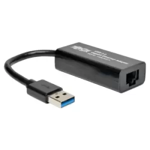 Image of Tripp Lite U336-000-R USB 3.0 to Gigabit Ethernet NIC Network Adapter - 10/100/1000 Mbps Black