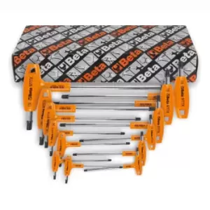 Image of Beta Tools 97TTX/S8 8pc Offset Torx Key Wrench Set w Handles T8-T40 000970808