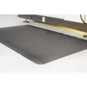 Image of Deckplate anti-fatigue matting, cut to order, max. 18.3 m, black, per m. x 900 mm