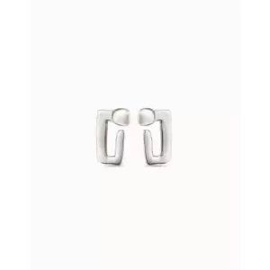 Image of Unusual Silver Metal Earrings