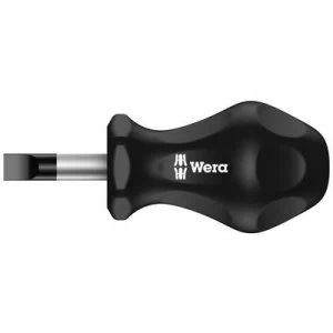 Image of Wera 336 Stubby Workshop Slotted screwdriver Blade width 5.5mm Blade length 25 mm
