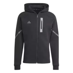 Image of adidas GameDay Full Zip Hoodie Mens - Black
