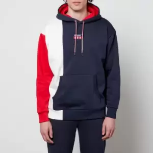 Image of GANT Mens Retro Logo Hoodie - Evening Blue - M