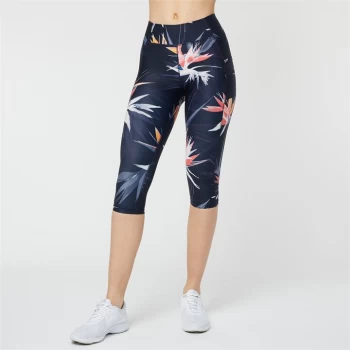 Image of USA Pro Capri Cropped Leggings - Paradise Floral