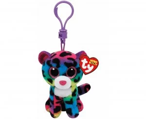 Image of ty Dotty Leopard Beanie Boo Clip Keyring