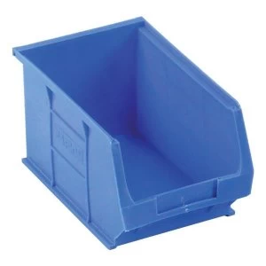 Image of Heavy Duty Polypropylene Small Parts Container W240xD150xH132mm Blue 1 x Pack of 10 Containers