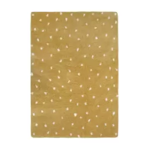Image of Snug Spotty Rug - Ochre - 160x230cm