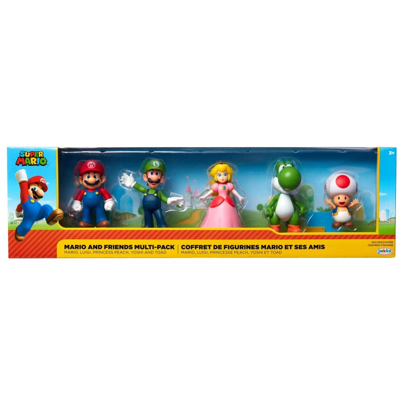 Image of Super Mario Super Mario 2.5-inch 5Pk Figures Male IL95301