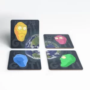 Image of Rick and Morty Show Me What You Got Coaster Set