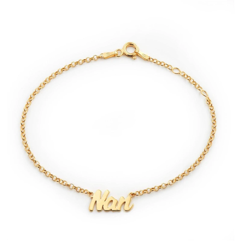 Image of Be You Nan Gold Plated Bracelet Gold One Size