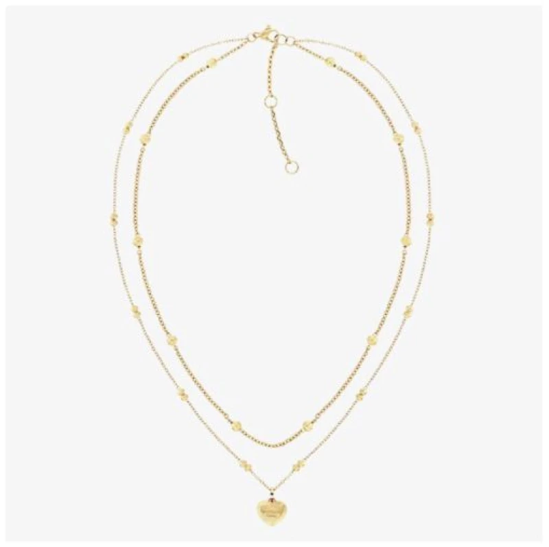 Image of Tommy Hilfiger 2781010 Gold Plated Layered Chain Ladies Jewellery