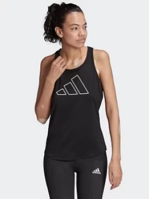 Image of adidas Versatile Train Necessi-tank Top, Black/White, Size L, Women