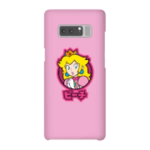 Image of Nintendo Super Mario Peach Kanji Phone Case - Samsung Note 8 - Snap Case - Gloss