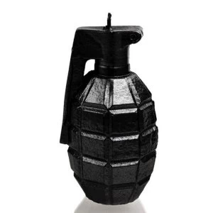 Image of Black Metallic Large Grenade Candle