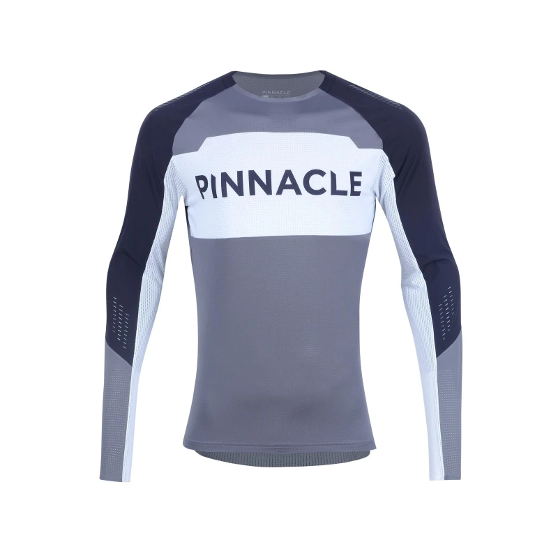 Image of Pinnacle Mens MTB Dri-FIT Long Sleeve Cycling Jersey Multi male Small