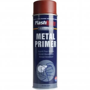 Image of Plastikote Industrial Primer Aerosol Spray Paint Red 500ml