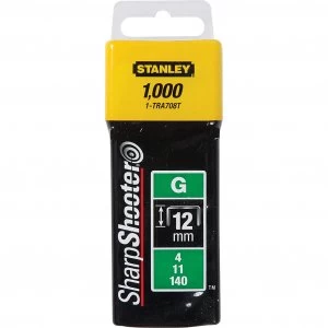 Image of Stanley Heavy Duty Sharpshooter Type G Staples 12mm Pack of 1000