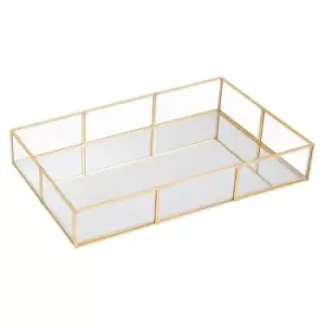 Image of Interiors by PH Vintage Glass Rectangular Jewellery Tray
