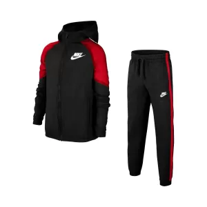 Image of Boys, Nike Unisex NSW Woven Track Suit - Red/Black, Red/Black, Size L