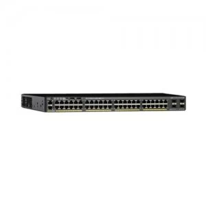 Image of Cisco Small Business WS-C2960X-48LPS-L network switch Managed L2/L3 Gigabit Ethernet (10/100/1000) Black 1U Power over Ethernet (PoE)