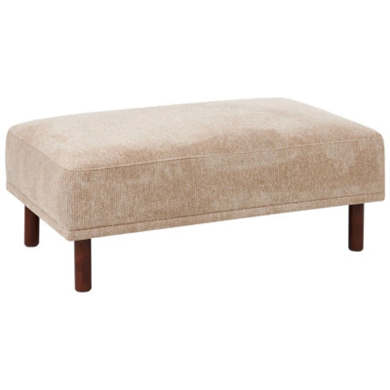 Image of Beliani Modern Ottoman Holt Fabric Beige
