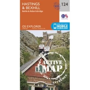 Image of Hastings and Bexhill: 124 by Ordnance Survey (Sheet map, folded, 2015)