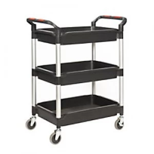Image of GPC Shelf Trolley Black Lifting Capacity Per Shelf: 50kg 490mm x 1050mm x 870mm