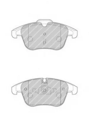 Image of Ferodo FDB4498 Brake Pad Set Front Axle Premier Car