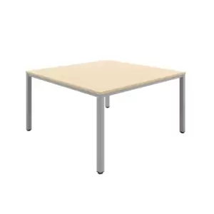 Image of Tc Fraction Infinity 140 x 140 Meeting Table - Maple with Silver Legs
