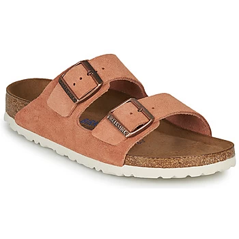 Image of Birkenstock ARIZONA SFB LEATHER womens Mules / Casual Shoes in Orange,4.5,5,5.5,7,7.5,2.5