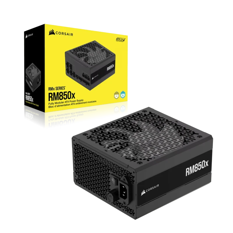 Image of CORSAIR RMx Series RM850x Cybenetics Gold ATX3.1 PCIe5.1 Fully Modular Power Supply - CP-9020270-UK