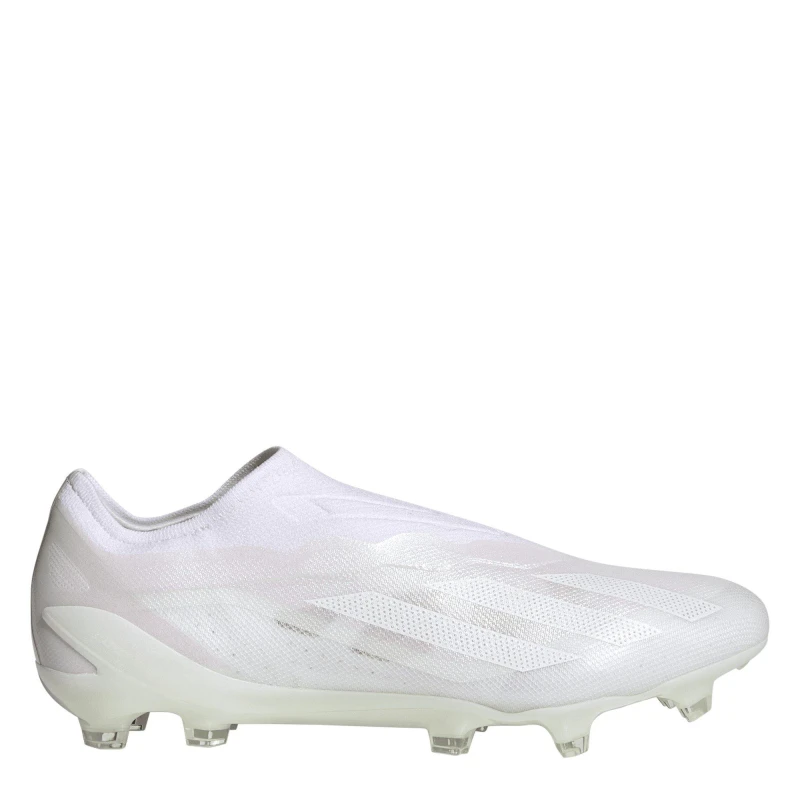 Image of adidas x Crazyfast Elite Laceless Firm Ground Football Boots White/White male 8 (42)
