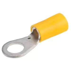 Image of TruConnect Yellow 6mm Ring Terminal Pack of 100