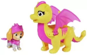 Image of PAW Patrol Rescue Knights Skye and Dragon Scorch Figure