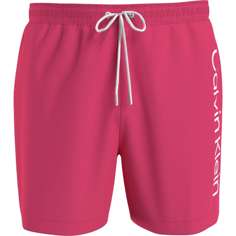 Image of Calvin Klein Large Logo Swim Shorts - Pink Pink S