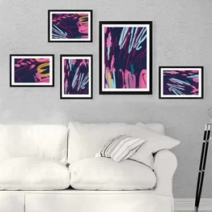 Image of SET_020 Multicolor Decorative Framed Painting (5 Pieces)