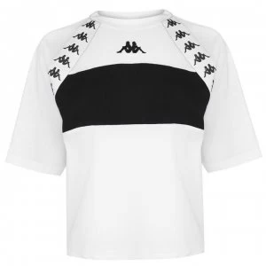 Image of Kappa Womens Like No Other Bapoka T-Shirt - White/Black