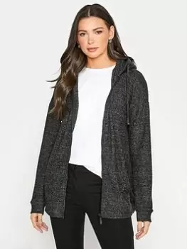 Image of Long Tall Sally Pocket Detail Hoodie - Black, Size 16, Women