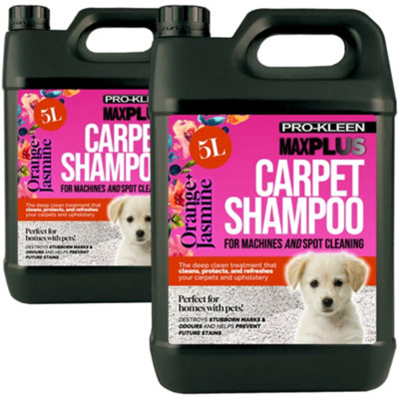 Image of ProKleen Carpet Cleaning Shampoo Odour Remover Orange & Jasmine Scent 2 x 5L Clear unisex