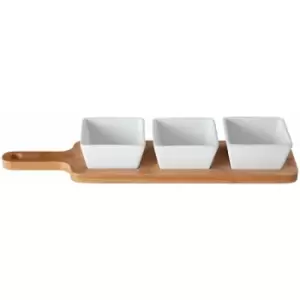 Image of Soiree Serving Board with White Dishes - Premier Housewares