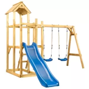 Image of Vidaxl Playhouse With Slide Swing Ladder 285X305X226.5 Cm
