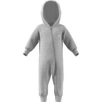 Image of Adidas 3S Flc Romper Bb21 - Grey/White