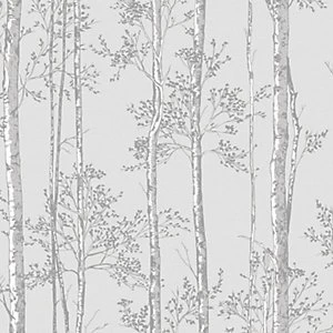 Image of Superfresco Easy Grey Branches Wallpaper - 10m