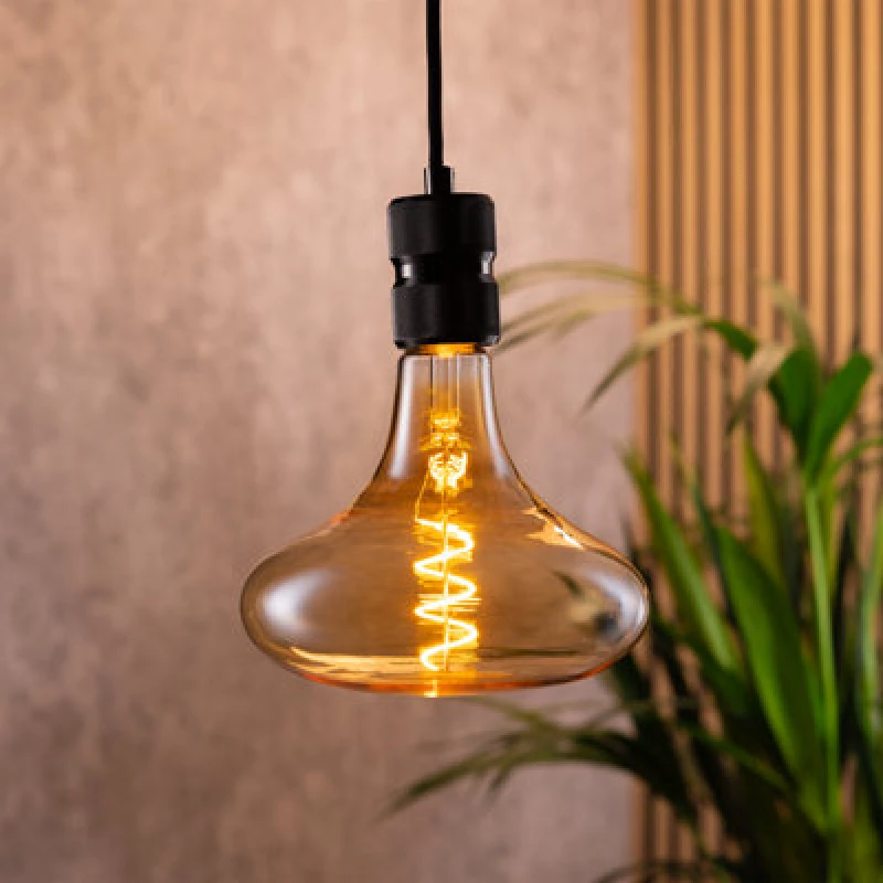 Image of Tcp Amber Twist Short Horn Decorative Bulb, Warm White Glow, E27, Single Pack