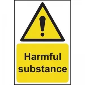 Image of Harmful Substance&rsquo; Sign; Self-Adhesive Vinyl 200mm x 300mm