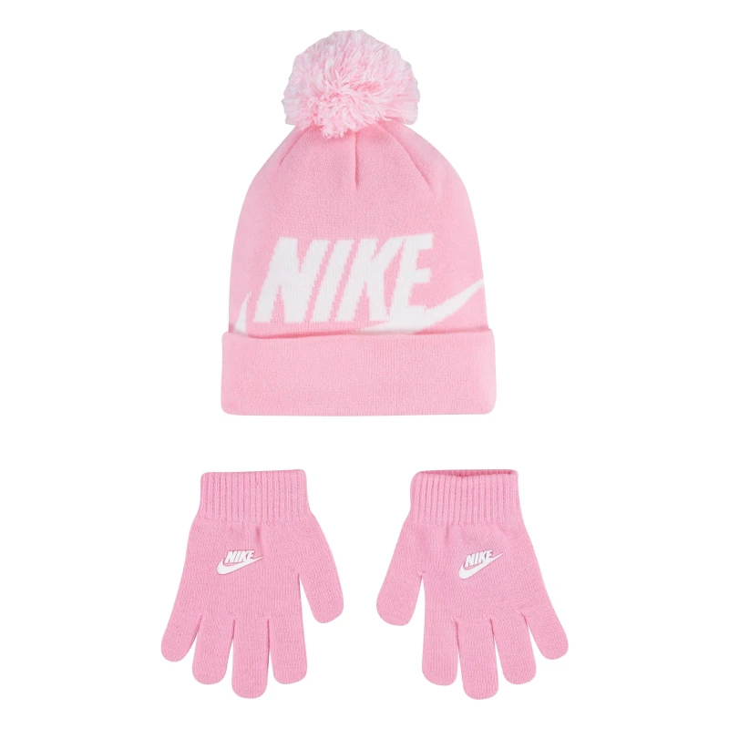 Image of Nike Hat/Glove Set Juniors - Pink Pink Junior